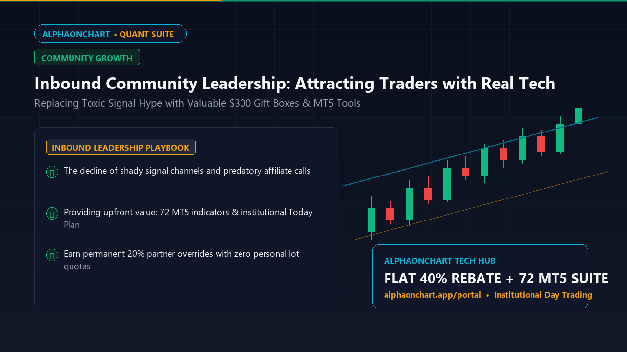 Inbound Community Leadership: Přilákání obchodníků F1 pomocí Real Tech - AlphaOnChart