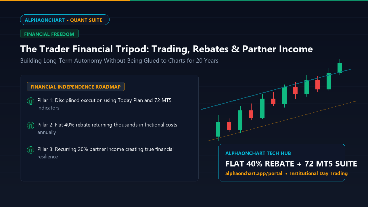 The Trader Financial Tripod: Obchodování, rabaty a partnerský příjem - AlphaOnChart