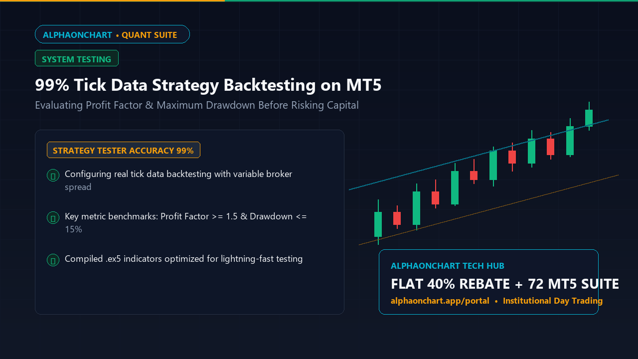 Strategie Backtesting na MT5: Dosažení 99% kvality modelování Tick - AlphaOnChart